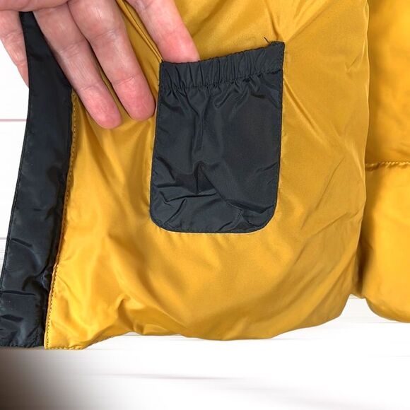 Springfield Free Festival Down /Feather Puffer Vest Black Yellow size L - Picture 6 of 11